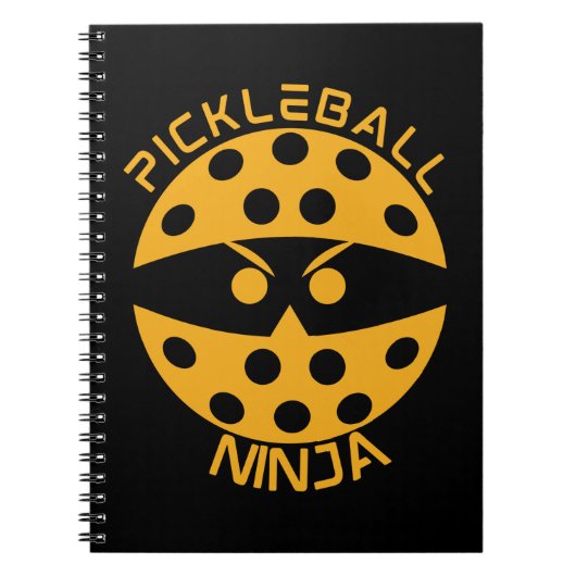 Pickleball ninja - orange notizblock (Vorderseite)