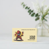 Pickleball Ninja Pro Visitenkarte (Stehend Vorderseite)