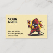 Pickleball Ninja Pro Visitenkarte (Rückseite)