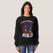 Pickleball Ninja Stealth Master Ninja Sweatshirt (Vorne ganz)