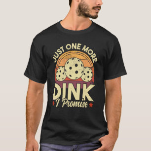 Pickleball noch ein Stück mehr rosa Retro Pickleba T-Shirt
