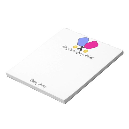 Pickleball Notepad Notizblock (Rotiert)
