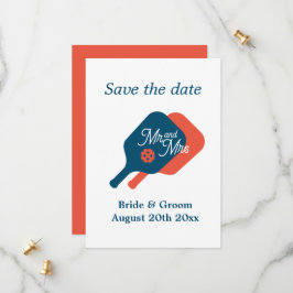 Pickleball Obsession Hochzeit speichern Sie die Da Save The Date