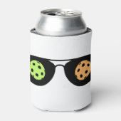 Pickleball on My Mind (Sonnenbrille + Bälle) Dosenkühler (Kanne Vorderseite)