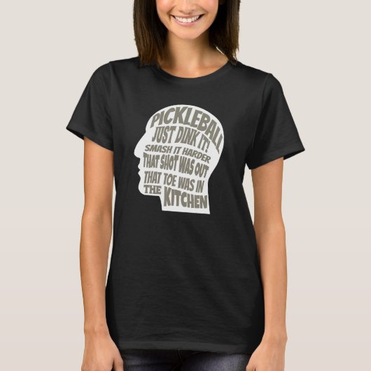 Pickleball on the Brain Pickleball Players Love th T-Shirt (Vorderseite)