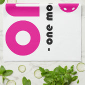 Pickleball One More Game weiß / pink Geschirrtuch (Gefaltet)