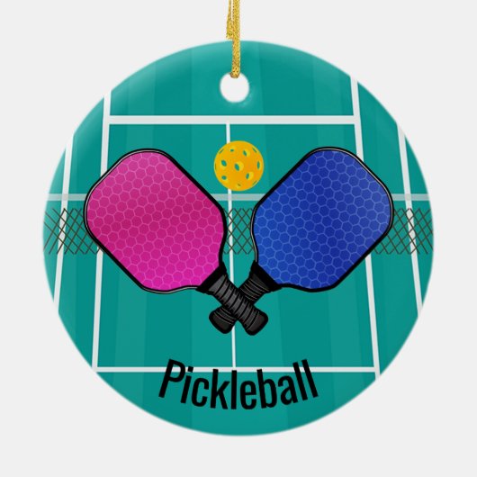 Pickleball Ornament (Hinten)