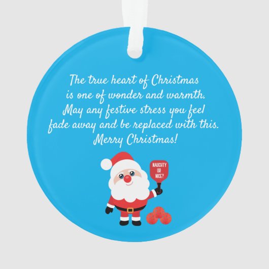 Pickleball 🎅 ornament (Rückseite)