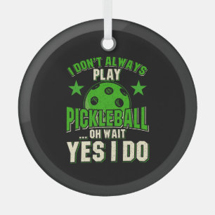 Pickleball Ornament Aus Glas