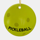 Pickleball Ornament für den Tree (Vorne)