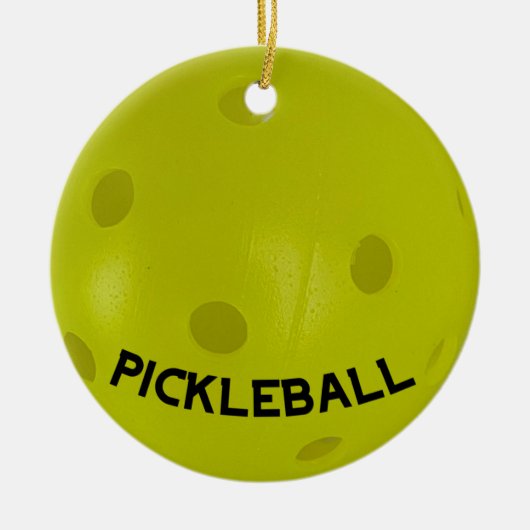 Pickleball Ornament für den Tree (Vorne)