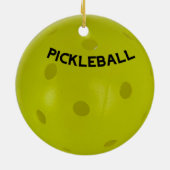 Pickleball Ornament für den Tree (Hinten)