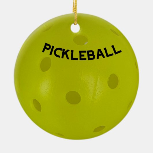 Pickleball Ornament für den Tree (Hinten)