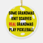 Pickleball-Ornament für Oma Keramik Ornament (Vorne)