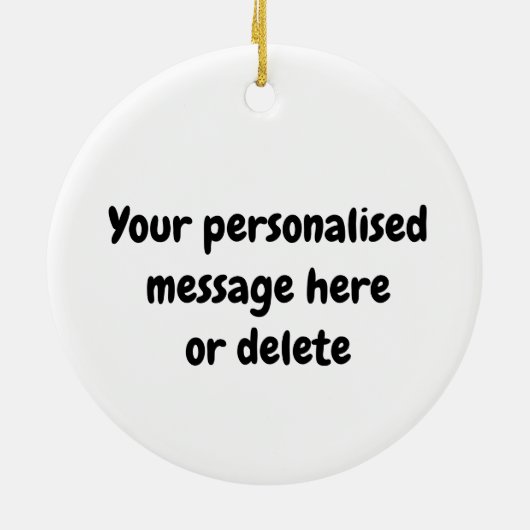 Pickleball-Ornament für Oma Keramik Ornament (Hinten)