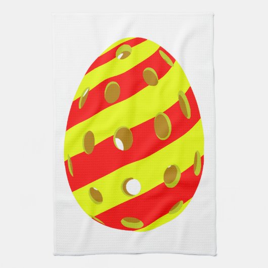 Pickleball Ostereier Geschirrtuch (Vertikal)