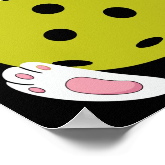 Pickleball Ostereier Jagd Bunny Pickleball Eas Poster (Ecke)