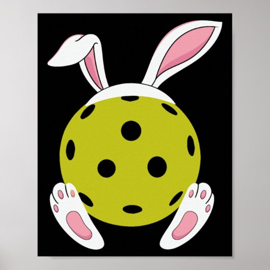 Pickleball Ostereier Jagd Bunny Pickleball Eas Poster (Vorne)