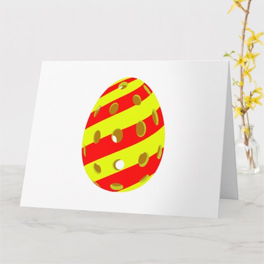 Pickleball Ostereier Karte (Gelbe Blume)