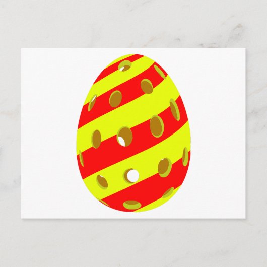 Pickleball Ostereier Postkarte (Vorderseite)