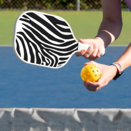 Pickleball-Paddel in Schwarz-Weiß-Schrift Pickleball Schläger