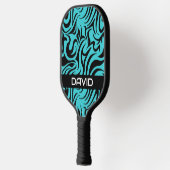 Pickleball-Paddel mit aquamarinem und schwarzem Sw Pickleball Schläger (Links)