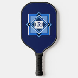 Pickleball-Paddel mit blauer geometrischer Fläche Pickleball Schläger