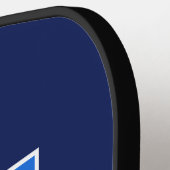 Pickleball-Paddel mit blauer geometrischer Fläche Pickleball Schläger (Linke Seite)