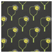 Pickleball-Paddel mit Picklaballkugeln, schwarz Stoff (Muster)