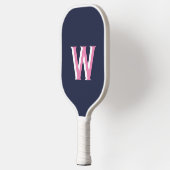 Pickleball-Paddel mit rosa Monogramm Pickleball Schläger (Links)