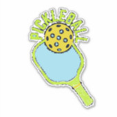 Pickleball Paddle Aufkleber (Vorderseite)