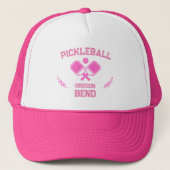 Pickleball Paddle & Ball Bend Oregon USA Truckerkappe (Vorderseite)
