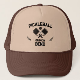 Pickleball Paddle & Ball Bend Oregon USA Truckerkappe