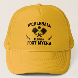 Pickleball Paddle Ball Fort Myers Florida Custom Truckerkappe