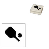 Pickleball paddle & ball gummistempel (Stempel)
