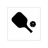 Pickleball paddle & ball gummistempel (Prägung)