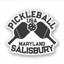 Pickleball Paddle & Ball Salisbury Maryland Custom Aufkleber