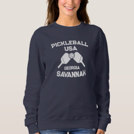 Pickleball Paddle & Ball Savannah Georgia Custom Sweatshirt