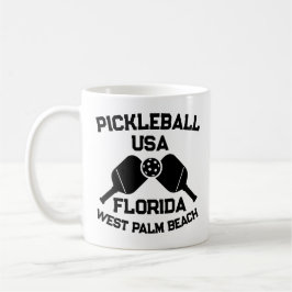Pickleball Paddle Ball West Palm Beach USA Custom Kaffeetasse