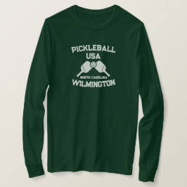 Pickleball Paddle Ball Wilmington NC USA Custom T-Shirt
