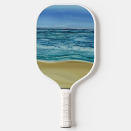 Pickleball Paddle Beach Szene