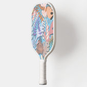 Pickleball Paddle: Bio Blätter (blau/gelb) Schläger (Links)