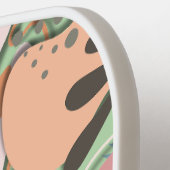 Pickleball Paddle: Bio Blätter (grün/gelb) Schläger (Linke Seite)