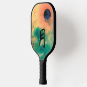 PICKLEBALL PADDLE BLACK MOON WITH JAPANESE FLOWERS (Links)