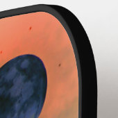 PICKLEBALL PADDLE BLACK MOON WITH JAPANESE FLOWERS (Linke Seite)