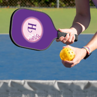 Pickleball Paddle - Blumen Fügen Sie Ihren ersten