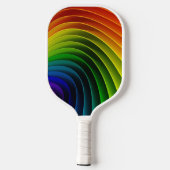 Pickleball Paddle Blutdruckdiagramm Regenbogen (Rückseite)