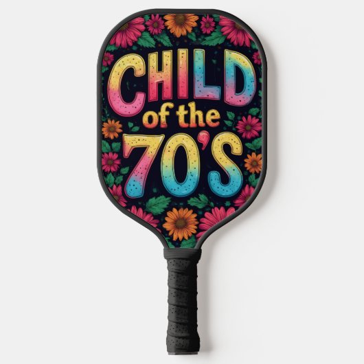 Pickleball Paddle Child Of The 70's - Custom Art (Vorderseite)