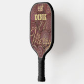 Pickleball Paddle Christmas Crimson Swirls (Links)