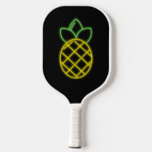 Pickleball Paddle Custom Ananas Neon Black (Rückseite)